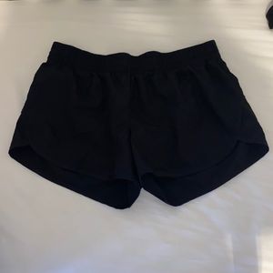 Black athletic shorts